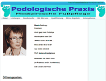 Tablet Screenshot of podologie-unna.de
